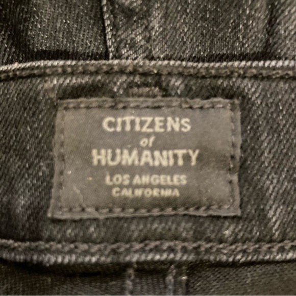Citizens Of Humanity Rocket Crop Midrise Skinny Dark Wash Jeans - Picture 6 of 6